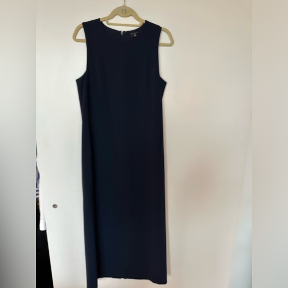 Theory Frashil Admiral Crepe Maxi Sleeveless Blue Onyx Dress - Picture 5 of 9